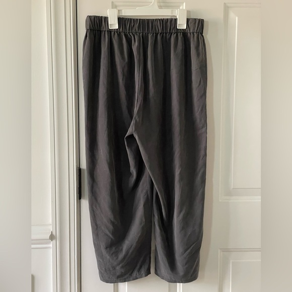 Eileen Fisher Pants Cropped Pull On Grey Size Medium - Picture 2 of 6
